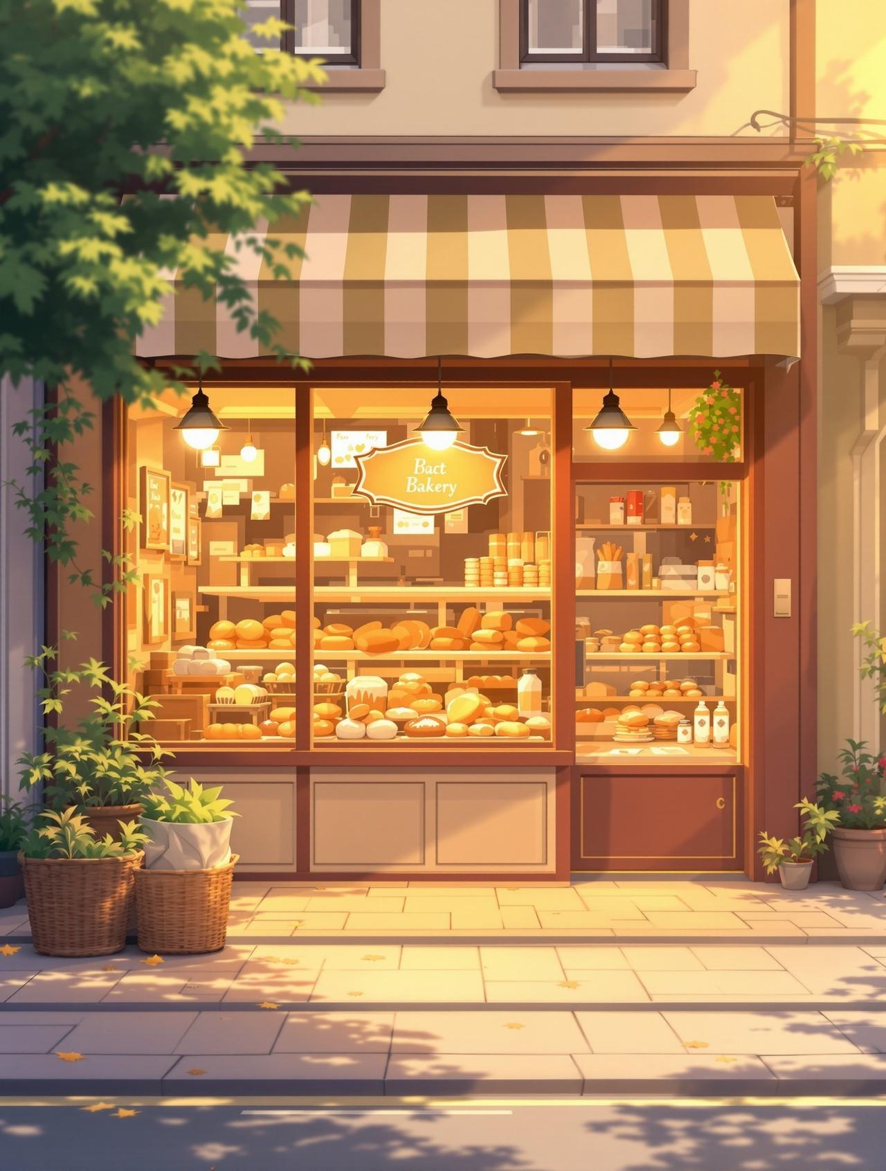日漫网页板 面包店的早晨 - 轻喜剧动漫短剧